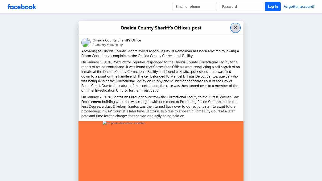 According to Oneida... - Oneida County Sheriff's Office | Facebook